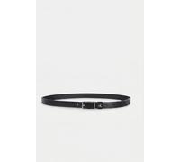 Calvin Klein Full Grain Leather Logo Belt Black/shiny Nickel Talla: 110 | Cinturones Outlet | Mujer | Negro