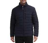 Calvin Klein Full Zip Down Puffer Coat Chaqueta, Azul Marino, L para Hombre