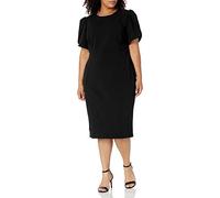 Calvin Klein - Funda con mangas de tulipán para mujer, talla grande - Negro - 14 Más