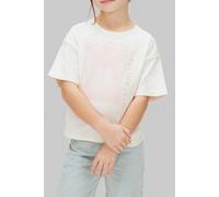Calvin Klein Girls Ck Bridge Graphic Ss T-shirt Pearl Talla: 12 | Camisetas Outlet | Unisex | Blanco