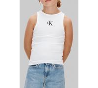 Calvin Klein Girls Ck Logo Tank Top White Talla: 12 | Camisas Outlet | Unisex | Blanco