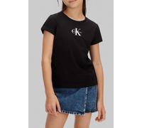 Calvin Klein Girls Micro Monogram Top 1716 Black Talla: 16 | Camisetas Outlet | kids | Negro