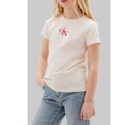 Calvin Klein Girls Micro Monogram Top Pearl Talla: 12 | Camisetas Outlet | kids | Blanco