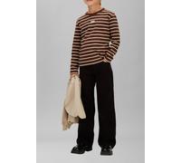 Calvin Klein Girls Stripe L/s T-shirt Legacy Brown/white Gray Talla: 10 | Camisetas Outlet | kids | Gris