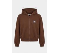 Calvin Klein Girls Terry Monologo Zip-up Rocky Road Talla: 14 | Ropa Deportiva Outlet | kids