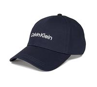 Calvin Klein Gorra de béisbol Bordada Double Line para Hombre, CK Azul Marino, Talla única