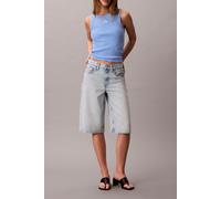 Calvin Klein Camiseta sin Mangas para Mujer A - WVN LBL 2X2 CTTN Lv047C201G, Azul, M