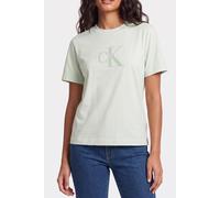 Calvin Klein Hero Short Sleeve Classic Mono Phantom Green Talla: M | Camisetas de Seda Outlet | Mujer | Verde