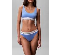 Calvin Klein High Leg Tanga Blue Descent Talla: S | Calzoncillos Outlet | Mujer | Azul
