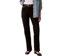 Calvin Klein High Rise Straight Midnight Blac Lv047f708g - Jeans Mujer