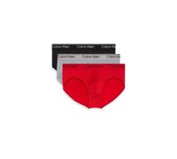 Calvin Klein Hip Brief 3-pack Black/sleet/adrenaline Rush Talla: M | Bóxeres Outlet | Hombre | Negro