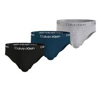 Calvin Klein Hip Brief 3Pk 000NB3704A Boxer Briefs de Cadera, Multicolor (Black, Speakeasy, Grey Heather), S (Pack de 3) para Hombre