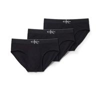 Calvin Klein Hip Brief 3Pk 4RV - Negro Gris Nebuloso Blanco X-Large, L