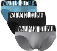 Calvin Klein Hip Brief 3Pk 53 V - Harbor Mist Black Chilly Blue Large, M