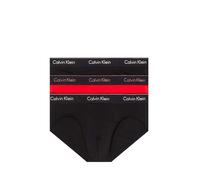 Calvin Klein Hip Brief 3Pk 71A, Hombre, B- W Bk Wb/Rg- Bk Wb/B- Bk Wb, M