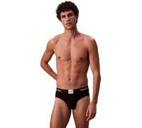 Calvin Klein Hip Brief 3Pk Lv00Nb4475 Calzoncillo, Black (Black), S para Hombre