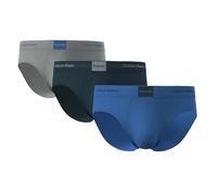 Calvin Klein Hip Brief 3Pk Lv00Nb4475 Calzoncillo, Multi (Greatest Grey/Ponderosa Pine/Iris B), M para Hombre