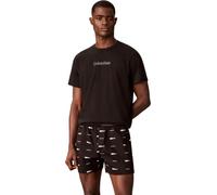 Calvin Klein Holiday S/S Crew Poplin Boxer Se Lv00nm3083 Otros descansos y Ropa de Dormir Hombre