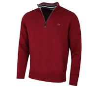 Calvin Klein Hombre 2026 Punto Grueso Algodón 1/2 Zip Ck Golf Suéter 48% OFF