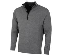 Calvin Klein Jersey de Punto de algodón con 1/2 Cremallera -Marga Gris - L