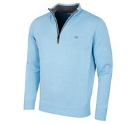 Calvin Klein Hombre 2026 Punto Grueso Algodón 1/2 Zip Ck Golf Suéter 48% OFF