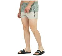 Calvin Klein Hombre bañador Bermuda Core Logo Block Classic Grey M