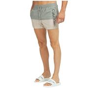 Calvin Klein Hombre bañador Bermuda Core Logo Block Classic Grey M