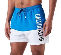 Calvin Klein Hombre Bañador Medium Drawstring Pernera Larga, Azul (Faience Blue), M