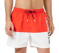 Calvin Klein Bañador Hombre Medium Drawstring Pernera larga, Rojo, S