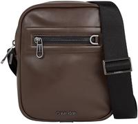 Calvin Klein Hombre Bolso con correa Elevated Reporter pequeño, Marrón (Java Brown Smooth), Talla Única