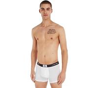Calvin Klein Hombre Bóxer Trunk Algodón con Stretch, Blanco (White), L