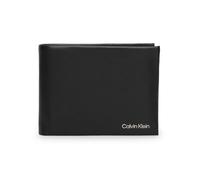 Calvin Klein Hombre Cartera Concise Trifold pequeña, Negro (Ck Black), Talla Única