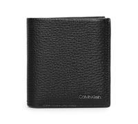 Calvin Klein Hombre Cartera Minimalism Trifold piel, Negro (Ck Black), Talla única