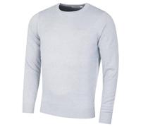 Calvin Klein Hombre Crew Cuello Soft Algodón Suéter - Azul Claro Jaspeado - XXXL