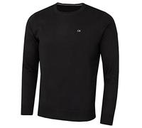 Calvin Klein Hombre Crew Cuello Soft Algodón Suéter - Negro - S