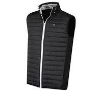 Calvin Klein Hombre Hybrid Aisle BodyWarmer Golf Gilet - Negro/Plata - S