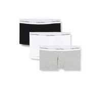 Calvin Klein Hombre Pack de 3 Bóxers Low Rise Trunks Algodón con Stretch, Black, White, Grey Heather, XL