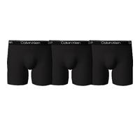 Calvin Klein Hombre Pack de 3 calzoncillos bóxer tejido elástico, Black, M