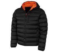 Calvin Klein Hombre San Gabriel Tejido Jacquard Acolchado - Negro/Naranja - XL