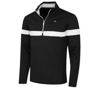 Calvin Klein Hombre Scale Rendimiento 1/2 Zip Golf suéter - Negro - XL