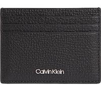 Calvin Klein Hombre Tarjetero Minimalism Cardholder piel, Negro (Ck Black), Talla Única