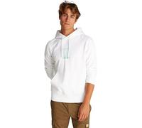 Calvin Klein Hoodie Hombre Brush Stroke Graphic de algodón, Blanco (Bright White), L