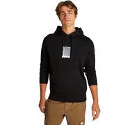 Calvin Klein Hoodie Hombre Brush Stroke Graphic de algodón, Negro (CK Black), M