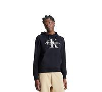 Calvin Klein Hoodie Hombre Core Monologo con Capucha, Negro (CK Black), L