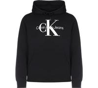 Calvin Klein Hoodie Hombre Core Monologo con Capucha, Negro (CK Black), S