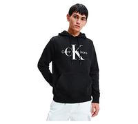 Calvin Klein Hoodie Hombre Core Monologo con Capucha, Negro (CK Black), XXL