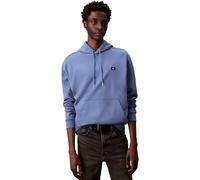 Calvin Klein Hoodie Hombre Terry Badge con Capucha, Azul (Dull Nile Blue), XL