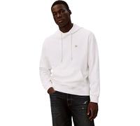Calvin Klein Hoodie Hombre Terry Badge con Capucha, Blanco (Bright White), M