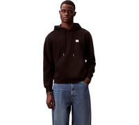 Calvin Klein Hoodie Hombre Terry Badge con Capucha, Negro (Black), S
