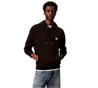 Calvin Klein Hoodie Hombre Terry Badge con Capucha, Negro (Black), XS